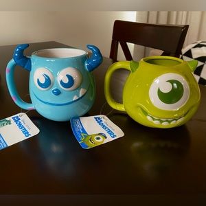 NEW Disney Mike & Sully Mug Set